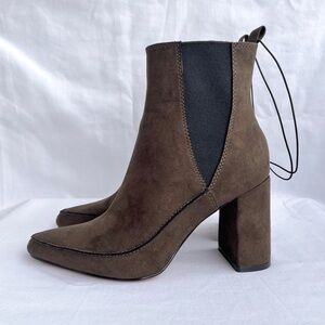 H&M | NWT Olive Green Ankle Boots